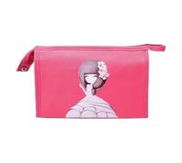 ZAWELIYO Trousse de Maquillage avec Crochet, Rangement en PU Imperméable | Matériau PU durable, Imprimé de dessin animé à la mode, Idéal pour les voyages, Respirant et imperméable, Facile à
