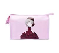 ZAWELIYO Trousse de Maquillage avec Crochet, Rangement en PU Imperméable | Matériau PU durable, Imprimé de dessin animé à la mode, Idéal pour les voyages, Respirant et imperméable, Facile à