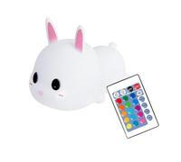 ZAWELIYO Veilleuse Lapin, Conception en Silicone Souple Rechargeable