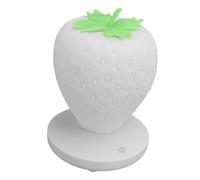 ZAWELIYO Veilleuse LED Fraise, Conception en Silicone Souple (Blanc