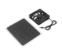 ZAWELIYO Ventilateur D'extraction alimenté par Panneau Solaire 5 W, Compact et Efficace pour les Cabanes dans les Arbres, les Maisons pour Animaux de Compagnie et les Camping-cars