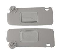 ZAWELIYO Visor de Soleil de Voiture, Visière du Soleil côté Passager du Conducteur, Miroir Inclus, éponge en Plastique en PVC Gris, Remplacement Facile, avec Miroir de vanité, pour Matiz