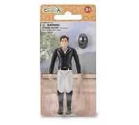 Zawodowa dżokejka z jasnym hełmem jeździeckim Collecta