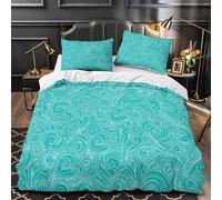 ZAWPPEUIO Swirl Linge de Lit 3D Effet Microfibre 3 Pièces Éclair Ultra Douce VintageOrnamental Ensemble De Literie Hypoallergique Entretien Facile for Les Enfants Single（140x200cm）