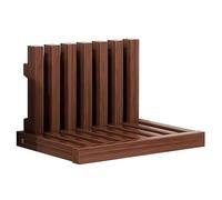 ZAWQFDZ Table Murale Rabattable, Table Murale Pliante, Hauteur Réglable, Pesée Stable, pour Hall D'entrée, Toilettes, Salon(Brown)