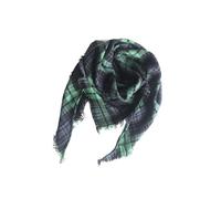 Zaxgf unisexe Écharpe Plaid Foulard triangle en Laine en Automne Hiver Cape Souple Chaude Vogue Confortable,01 Grille verte