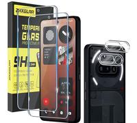 ZAXGLAR Verre Trempé pour Nothing Phone 3A,2 Pièces Protecteurs d'écran + 2 Pièces Caméra Arrière Protecteur, Ultra Résistant Vitre Protecteur, Clarté HD, sans Bulles, Anti-Rayures