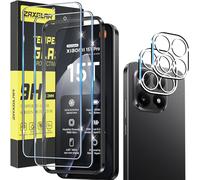 ZAXGLAR Verre Trempé pour Xiaomi Mi 15T 5G,2 Pièces Protecteurs d'écran + 2 Pièces Caméra Arrière Protecteur, Ultra Résistant Vitre Protecteur, Clarté HD, sans Bulles, Anti-Rayures