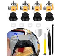 Zaxiva 4PCS 3D Joysticks pour Sony PS5 Joystick, Capteurs Module Thumbstick | Pour Playstation 5 PS5 Joystick Contrôleur de Module Remplacer Accessoires,endommagé par la dérive 4Pcs,Outils Réparation