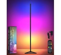 Zaxiva Lampadaire LED d'Angle,Lampe d'Ambiance Moderne RVG Avec App TéLéCommande 16 Millions de Couleurs,Synchronisation Musicale et Minuterie,Lampadaire Salon Chambre,Salle de Jeux & Décoration