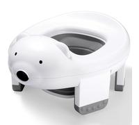 Zaxiva Pot Bebe Toilette, 3-in-1 Pot Pliant de Voyage Portable, Siège Toilettes Pliable Enfants avec 30 Sac Poubelle, Reducteur Toilette Enfant pour Maison, Voyage, Camping, Extérieur