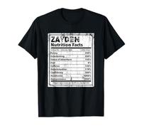 Zayden Nutrition Facts Funny Name Humour Surnom T-Shirt
