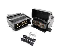 ZAYIUKI 12Pin Prise de remorque Plate 12V 12Pin Prise de remorque australienne Prise mâle Femelle Adaptateur connecteur Prise de Prise Plate