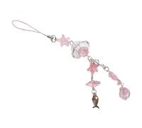 ZAYIUKI Breloque de téléphone perlée sur le thème de l'océan avec des éléments de poisson et de conque pour une touche personnalisée