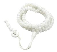 ZAYIUKI Chapelet avec 99 perles de prière Tasbih de 8 mm - Perles de prière Tasbih pour bracelets et colliers - Perles de prière pour l'Aïd pour homme et femme