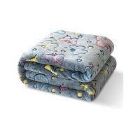 ZAYIUKI Couverture douce et portable en flanelle phosphorescente pour le camping, la maison, les voyages