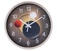 ZAYIUKI Horloge murale élégante et silencieuse de 20,3 cm pour décoration de salon, sans tic-tac en verre, fonctionne avec des piles, horloges murales précises en verre