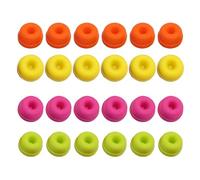 ZAYIUKI Lot de 24 moules à muffins antiadhésifs en silicone pour cupcakes, beignets, passent au lave-vaisselle