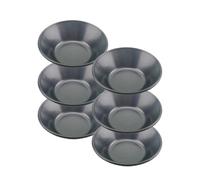 ZAYIUKI Lot de 6 moules à tartelettes antiadhésifs professionnels en acier carbone pour pâtisserie et dessert pour une répartition homogène de la chaleur