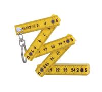 ZAYIUKI Mini règle pliante porte-clés 50 cm 10 plis en plastique Règle porte-clés Règle de voyage à la main Mise à niveau pour mesures actives