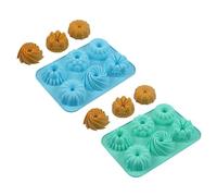 ZAYIUKI Moules à gâteaux en silicone antiadhésifs résistants à la chaleur pour un démoulage facile des petits savarins