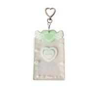 ZAYIUKI Porte-cartes photo porte-clés à paillettes motif ailes d'ange pour étudiant - Accessoire pour carte de crédit