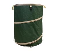 ZAYIUKI Poubelle pliable avec cordon de serrage en tissu Oxford robuste et base en plastique rigide pour le stockage des déchets de jardin