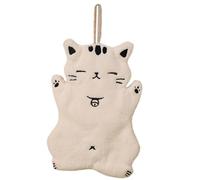 ZAYIUKI Serviettes à Main en Forme de Chat,Serviettes de Cuisine Mignonnes pour Salle de Bain,décoration de Chat,Serviettes décoratives à Suspendre pour Le Visage,séchage Rapide,Petite Serviette pour