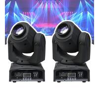 ZAYMGPD Projecteur à Tête Mobile 60 W, 8 Modes, 7 Couleurs, Rotation Horizontale 540°, Rotation Verticale 270°, DMX 512, Commande Vocale, Affichage Numérique,pour Fêtes,Bars Et Scènes,Pack De 2