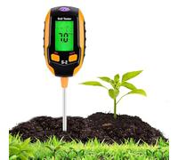 ZAYMGPD Testeur De Sol 5 en 1: Mesure Le Ph,L’humidité,La Température, L’intensité Lumineuse Et L’humidité Ambiante. écran LCD. Idéal pour Le Jardinage Et Les Plantes D’extérieur.Piles Non Incluses