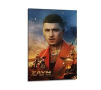 Zayn Malik Couverture de l'album signée limitée, couverture d'album de musique, chanteuse pop hip-hop, rap - Impression sur toile esthétique pour fille et garçon, adolescent - Décoration de dortoir