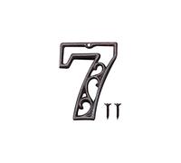 Zayookey Métal Numéro de Maison en Fonte extérieur Moderne House Numbers Metal Sign Numéro de Porte Style rétro Numéro D'adresse Pour café, Bar, Restaurant (Numéro 7)
