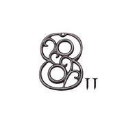 Zayookey Métal Numéro de Maison en Fonte extérieur Moderne House Numbers Metal Sign Numéro de Porte Style rétro Numéro D'adresse Pour café, Bar, Restaurant (Numéro 8)