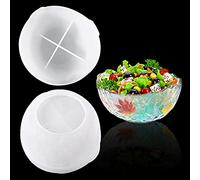 Zayookey Moule de Silicone de Stockage de Fruits Moule en Résine Époxy Bol Moule de Coulée pour Resine Plateau pour DIY Crafts Bijoux Box Décorations de la Maison Resin Tray Mold Plate (Moule à Bol)