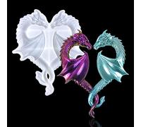 Zayookey Moules en Silicone de Dragon, 3D Animale Moule en Résine Époxy, Dragon Fly Silicone Molds Moule de Coulée Forme Pour Bricolage Artisanat Décoration Murale de la Maison