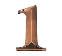 Zayookey Numéro de Maison 3D Numéros d'adresse 7 cm Numéro de Porte Bronze Plastic House Number pour Hôtel, Appartement, Porte, Mur, Boîte aux Lettres (Numéro de porte 1)