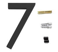 Zayookey Numéro de Maison Noir Numéro de Porte Flottant Modern Numéro D'adresse de Porte Black Floating House Number pour Boîte aux Lettres Rue (Door Number 7)