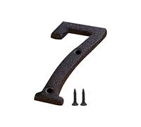 Zayookey Numéros d'Adresse de Maison Métal Numéros de Rue House Numbers Numéros de Porte pour Mur Logo (Numéro 7)