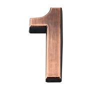 Zayookey Numéros de Maison Autocollants 7cm Moderne Numéro de Porte Plaques de Numéros de Boîte aux Lettres 3D Adhesive House Number Sign (number 1)