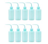ZAYRAY 10 PCS 250Ml Flacon de Lavage Mouth Squeeze Lab Plastic No Spill Bend Mouth Arrosoirs