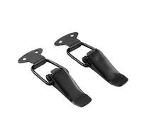ZAYRAY 2 PièCes SéRie Pare-Chocs de Voiture Noir Universel Tronc -Boue Trappe Couvercle LibéRation Attache Kit Capot Verrouillage Clip Voiture Kit 80X26.7Mm