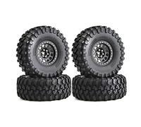 ZAYRAY 4 PièCes 135Mm MéTal 2.2 Beadlock Jante de Pneus pour 1/10 RC Chenille Voiture Axiale SCX10 Wraith Capra TRX4 D90,B
