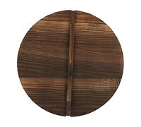 ZAYRAY Couvercle de casserole multifonction en bois avec poignée - 40 cm