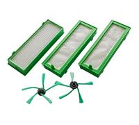 ZAYRAY D'Accessoires pour Robots Aspirateurs Vorwerk Kobold VR200 et VR300-3 Filtres HEPA et Brosses LatéRales 2X