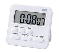 ZAYRAY Minuterie de Cuisine, Minuterie D'Oeufs avec Horloge, ChronomèTre NuméRique avec Alarme Sonore LCD pour la Cuisine, la Pâtisserie, Le Sport, L'Apprentissage, Etc.