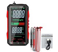 Zayuzo Multimètre Numérique Rechargeable USB, Multimètre Intelligent 6000 Points, Rétroéclairage LCD Et Lampe De Poche, Identification De Ligne De Feu Zéro, Testeur Numérique Multimètre Pour Automobil