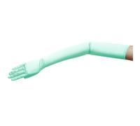 ZaZa Bridal Gants de robe en satin extensible brillant Longueur opéra 16BL 60 cm, menthe, Taille unique