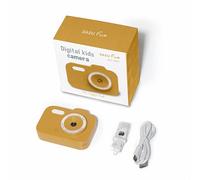 ZAZU Appareil photo numérique Fun HD pour enfants - Vidéo 1080P - Écran de 2,0 pouces - Rechargeable - Appareil photo portable pour enfants avec fonctions amusantes pour photos et vidéos - Jaune