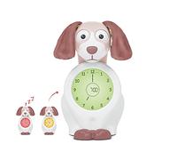 ZAZU Davy The Dog Clock - Horloge d'entraînement au Sommeil et veilleuse pour Enfants | réveil Lumineux | Aidez Votre Enfant à Apprendre Quand se réveiller | Luminosité réglable | Arrêt Automatique