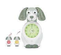 ZAZU Davy The Dog Clock - Horloge d'entraînement au Sommeil et veilleuse pour Enfants | réveil Lumineux | Aidez Votre Enfant à Apprendre Quand se réveiller | Luminosité réglable | Arrêt Automatique